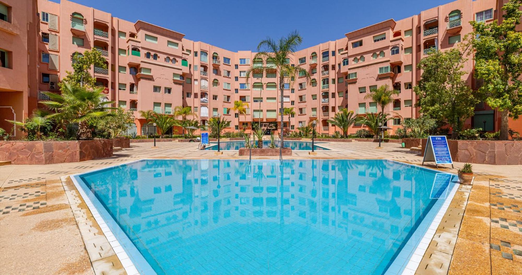 Apartamento Charming 2-Bed Oasis Pool View Marrakesh Exterior foto